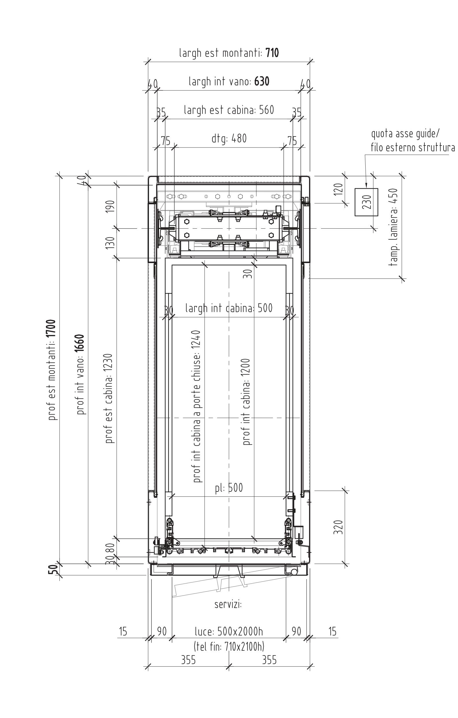 71 Cm Il Mini Ascensore Per Interno