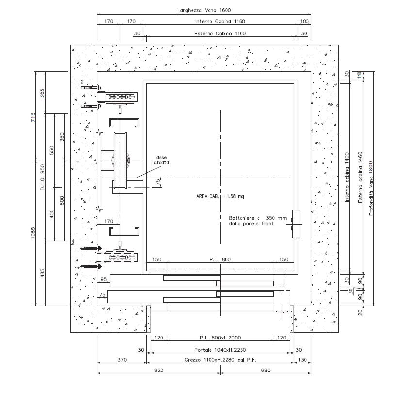 Guida N 1 Per Dimensionare Il Vano Ascensore A Norma Misure Disegni Dwg Carichi Norme E Leggi